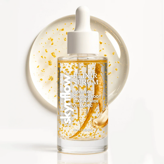 Elixir Serum - 24kGold Ginseng Root Niacinamide Vitamin C - Trending Wellness Store