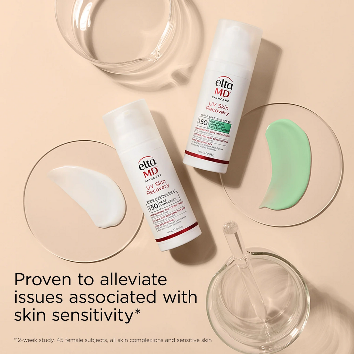 EltaMD UV Skin Recovery Red Color Correcting Green Tint Broad Spectrum SPF 50 - Trending Wellness Store
