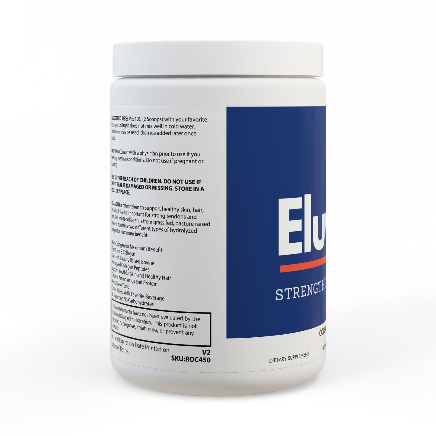 Eluvion Collagen Peptides Type I & III Supplement 12.3oz - Trending Wellness Store