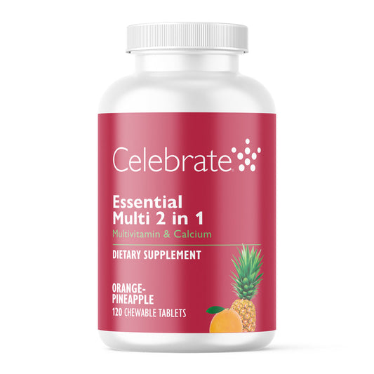 Essential Multi 2 in 1 Chewable Multivitamin with Calcium - Trending Wellness Store