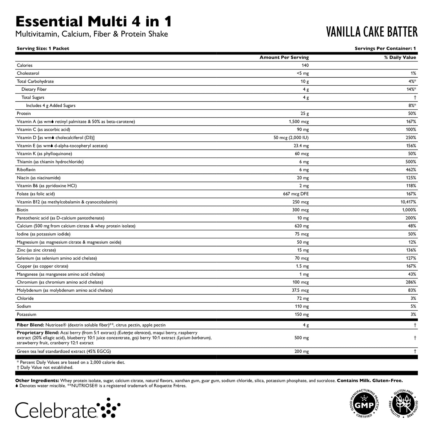 Essential Multi 4 in 1 Multivitamin Protein Powder with Calcium & Fiber - Trending Wellness Store
