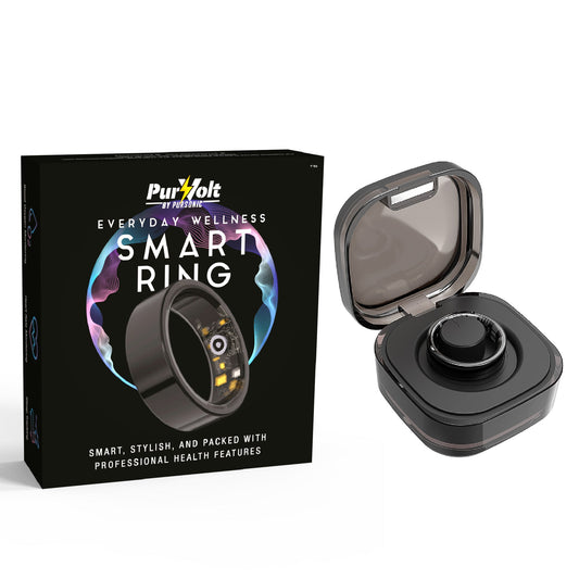 Everyday Wellness Smart Ring – Sleek Health & Sleep Tracker with Magnetic Charging Base - Trending Wellness Store