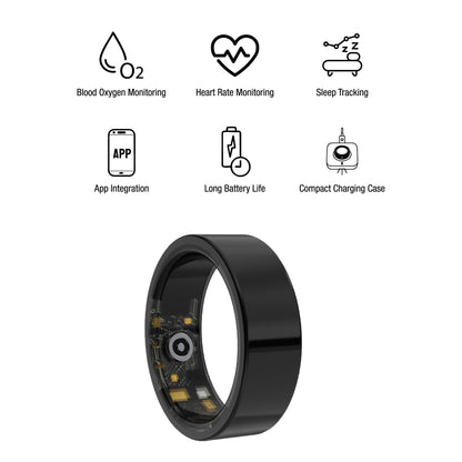 Everyday Wellness Smart Ring – Sleek Health & Sleep Tracker with Magnetic Charging Base - Trending Wellness Store