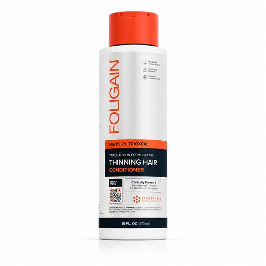 FOLIGAIN® Triple Action Conditioner For Thinning Hair For Men with 2% TRIOXIDIL® 473ml - Trending Wellness Store