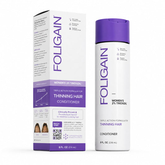 FOLIGAIN® Triple Action Conditioner For Thinning Hair For Women with 2% TRIOXIDIL® - Trending Wellness Store