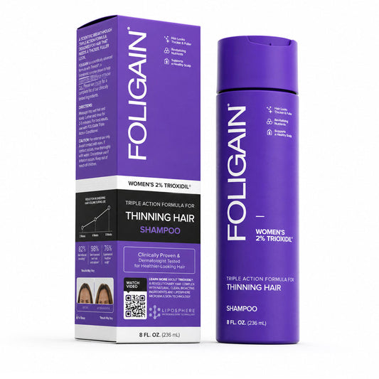 FOLIGAIN® Triple Action Shampoo For Thinning Hair For Women with 2% TRIOXIDIL® - Trending Wellness Store