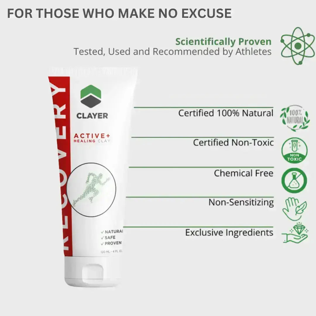 Sports Recovery Healing Clay - Athletes Faster Recovery Gym and more - 4 FL.OZ