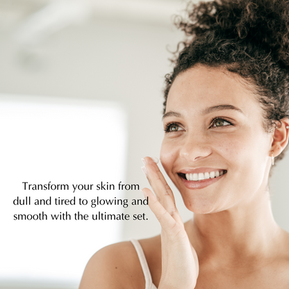 Firming & Brightening Anti-Aging Set – Hyaluronic Acid, Niacinamide & Peptide Complex - Trending Wellness Store