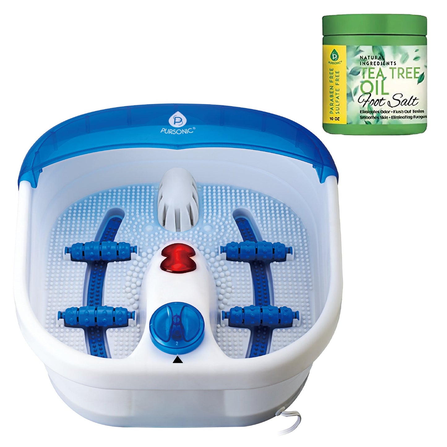Foot Spa Massager with Tea Tree Oil Foot Salt Scrub (Heating Function) - Trending Wellness Store