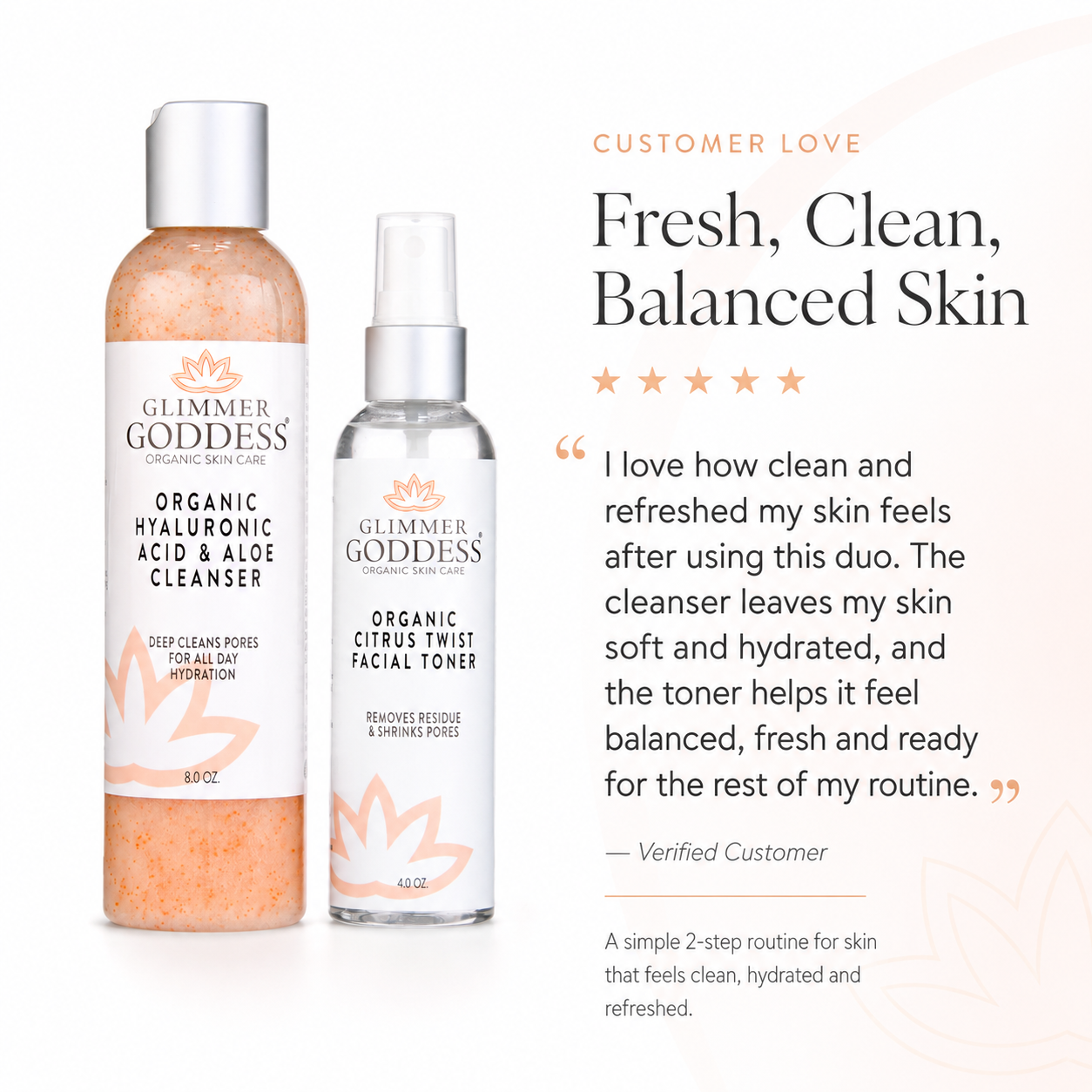 Fresh Start Duo – Hydrating Cleanser & Toner - Trending Wellness Store