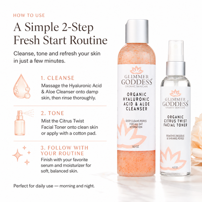 Fresh Start Duo – Hydrating Cleanser & Toner - Trending Wellness Store