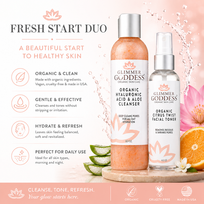 Fresh Start Duo – Hydrating Cleanser & Toner - Trending Wellness Store