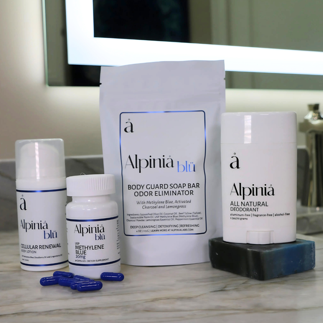 Full Body Wellness Kit – Deodorant, Soap, Methylene Blue Capsules & Lotion - Trending Wellness Store
