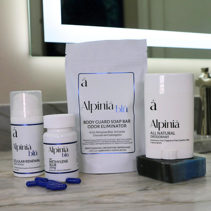 Full Body Wellness Kit – Deodorant, Soap, Methylene Blue Capsules & Lotion - Trending Wellness Store