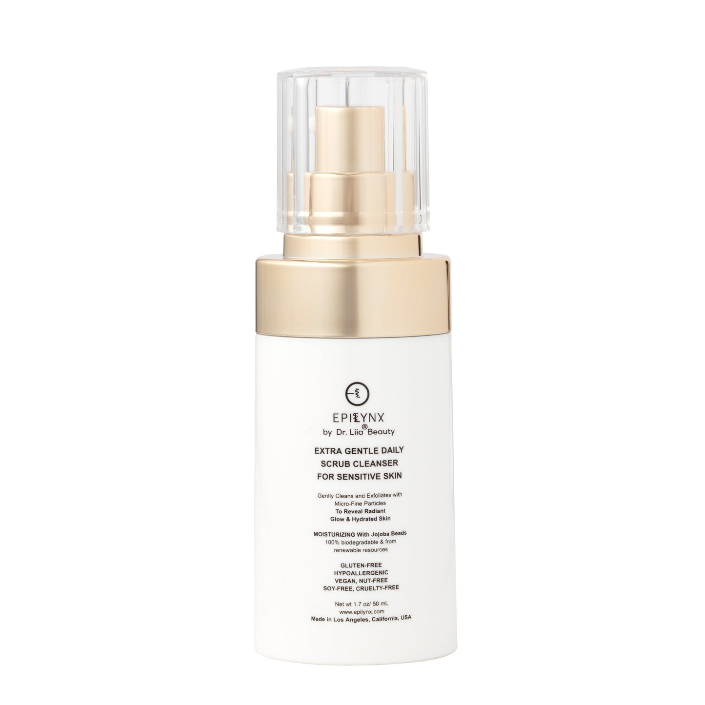 Gentle Exfoliating Face Scrub – Hyaluronic Acid, Aloe Vera & Biodegradable Jojoba Beads - Trending Wellness Store