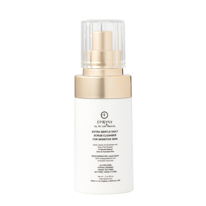 Gentle Exfoliating Face Scrub – Hyaluronic Acid, Aloe Vera & Biodegradable Jojoba Beads - Trending Wellness Store
