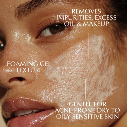 Gentle Foaming Facial Cleanser – Aloe, Apple & Ashwagandha for All Skin Types - Trending Wellness Store