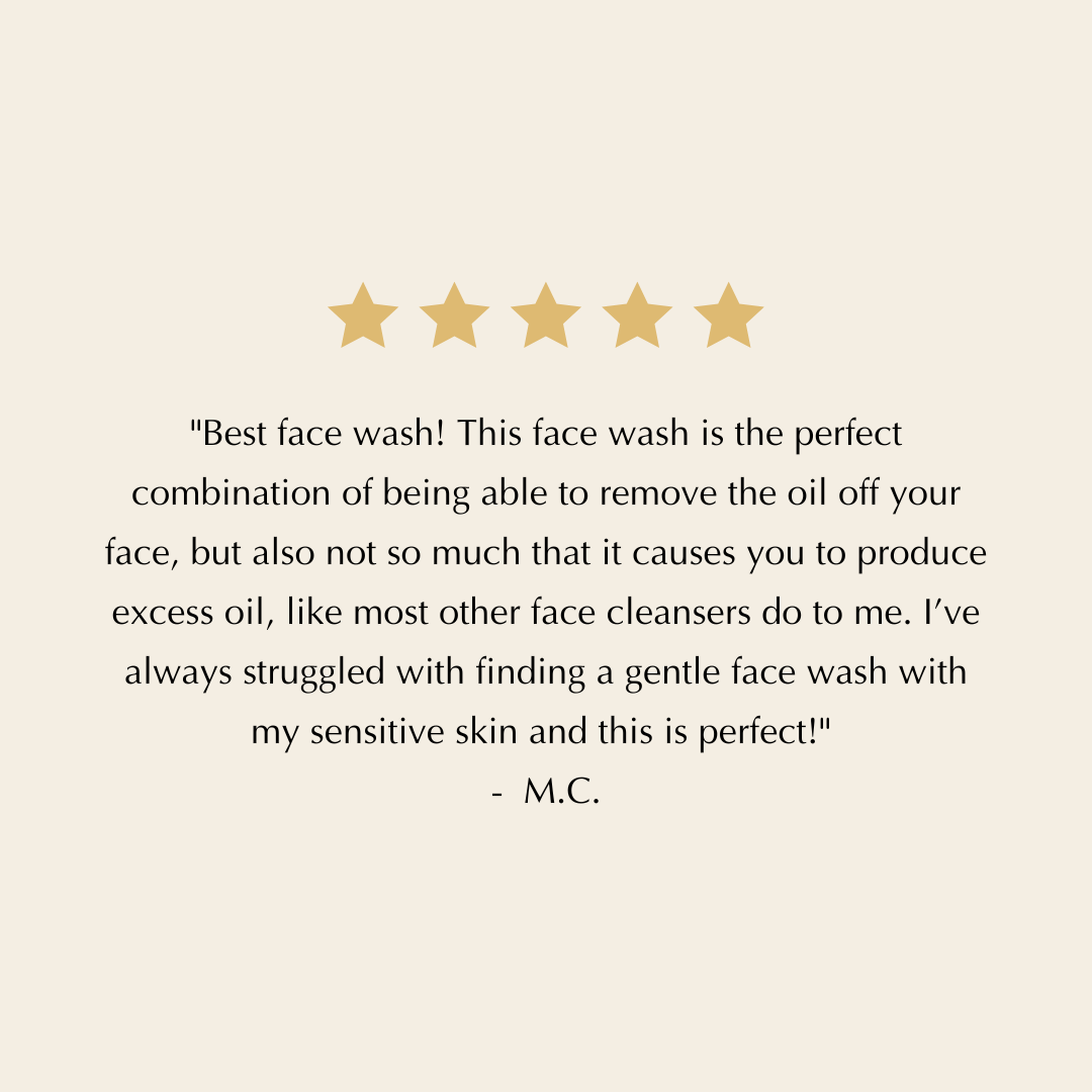 Gentle Foaming Facial Cleanser – Aloe, Apple & Ashwagandha for All Skin Types - Trending Wellness Store