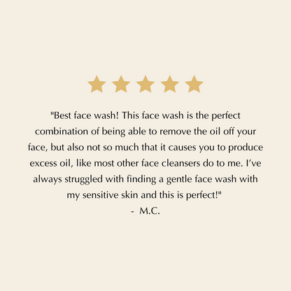 Gentle Foaming Facial Cleanser – Aloe, Apple & Ashwagandha for All Skin Types - Trending Wellness Store