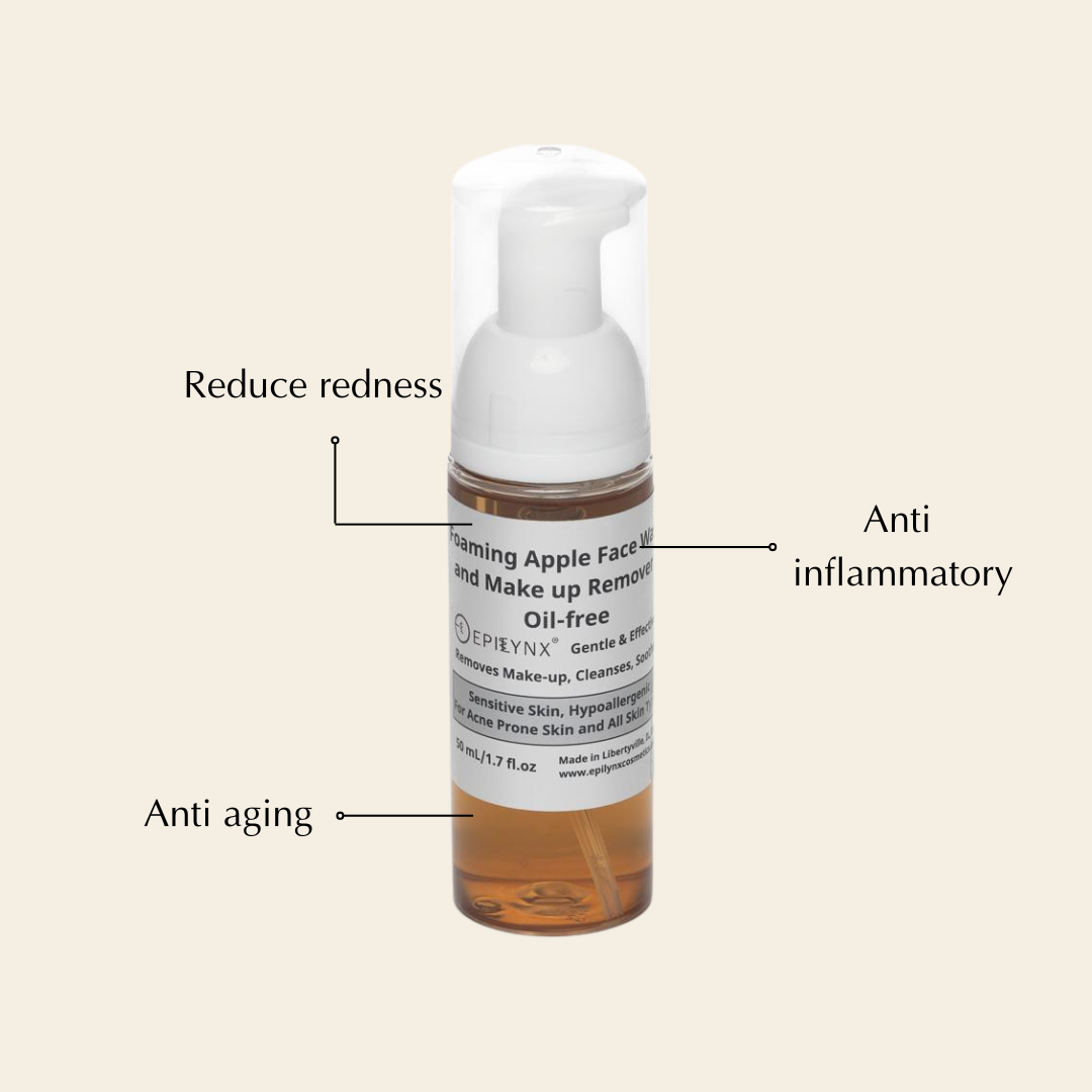 Gentle Foaming Facial Cleanser – Aloe, Apple & Ashwagandha for All Skin Types - Trending Wellness Store