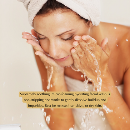 Gentle Hydrating Facial Cleanser – Aloe, Cucumber & Antioxidants (Nut-Free, Gluten-Free, Vegan) - Trending Wellness Store