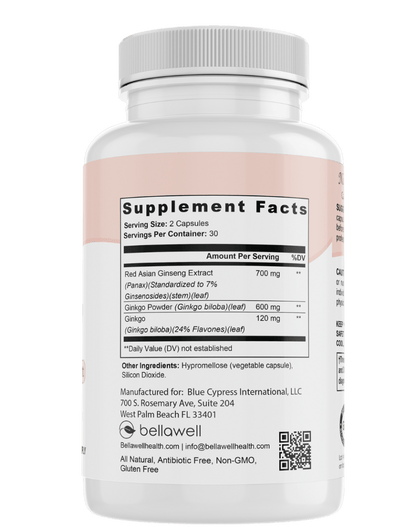 Ginkgo Biloba Formula by Bellawell - Trending Wellness Store
