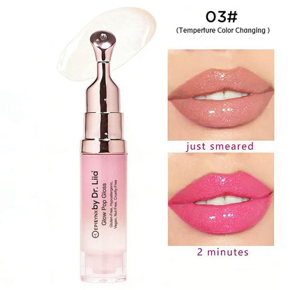 Glow Pop Gloss & Lip Treatment – Radiant Shine & pH Color-Shift - Trending Wellness Store
