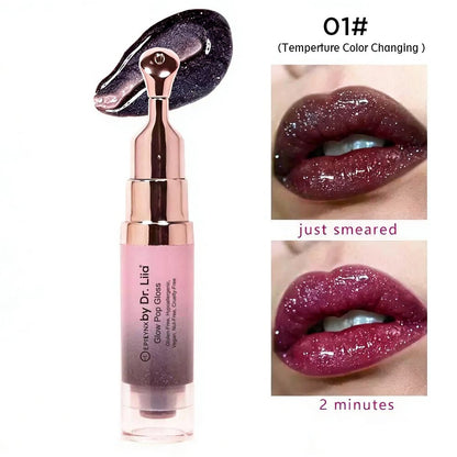 Glow Pop Gloss & Lip Treatment – Radiant Shine & pH Color-Shift - Trending Wellness Store