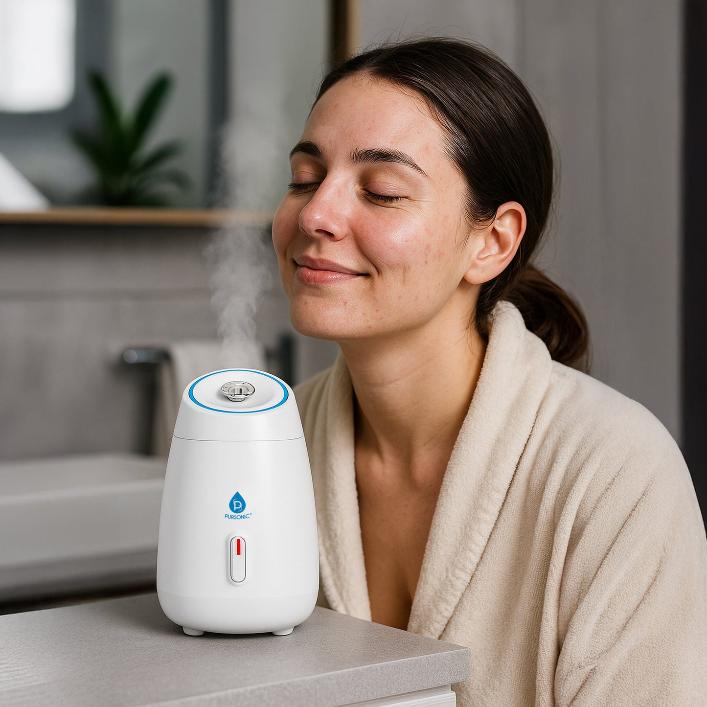 Glow & Renew Skincare Bundle: Facial Steamer, 7-in-1 LED Light Therapy Device & Vitamin C 20% Serum - Trending Wellness Store