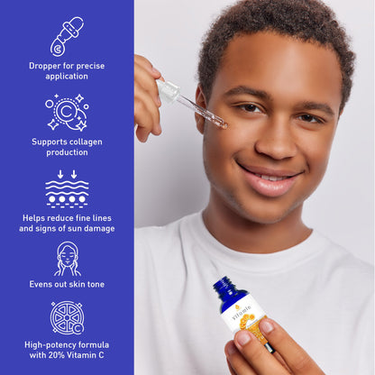 Glow & Renew Skincare Bundle: Facial Steamer, 7-in-1 LED Light Therapy Device & Vitamin C 20% Serum - Trending Wellness Store