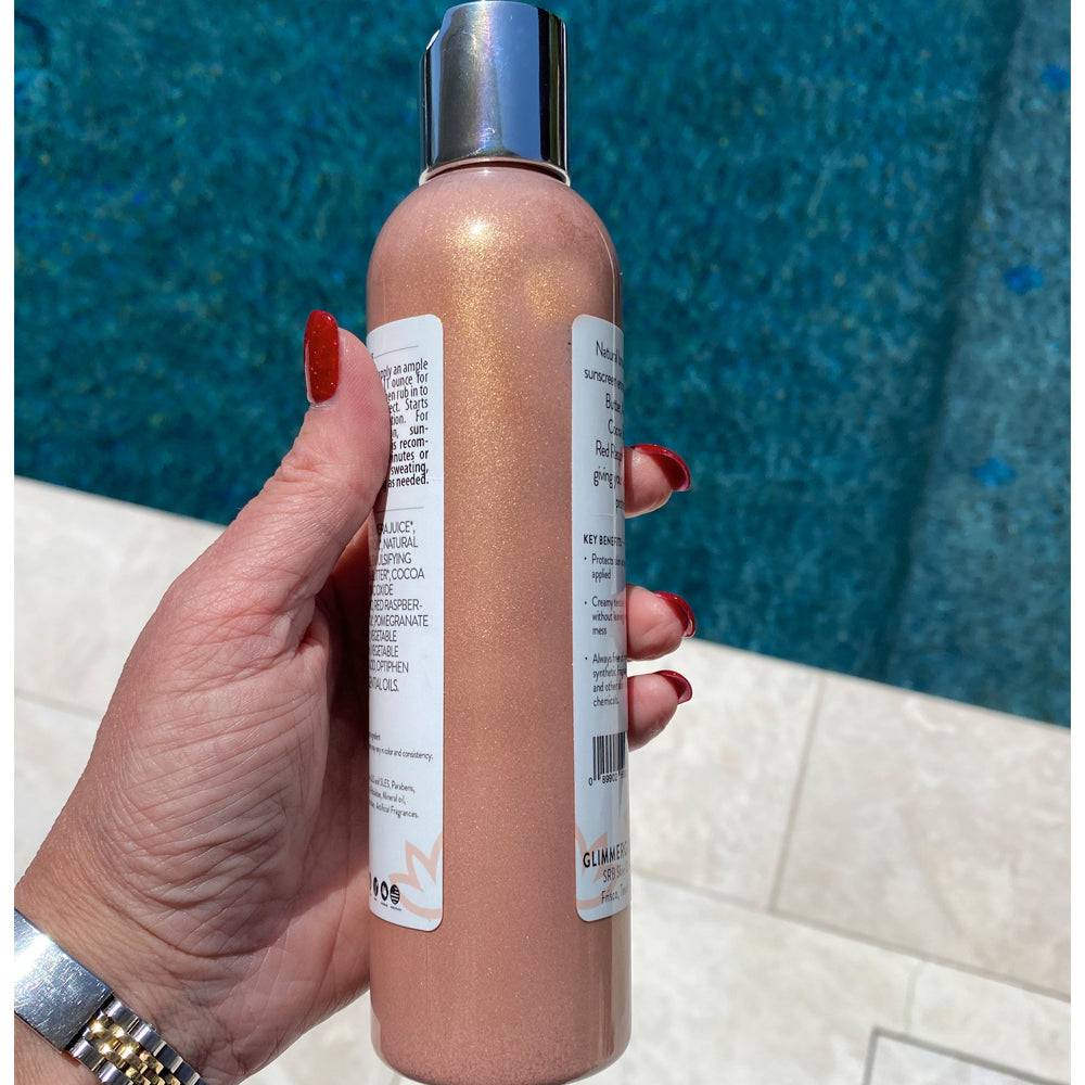 Goddess Glow Shimmer Suntan Lotion SPF 40 – Reef-Safe Radiance - Trending Wellness Store