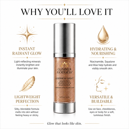 Goddess Light Liquid Face Highlighter & Illuminator - Trending Wellness Store