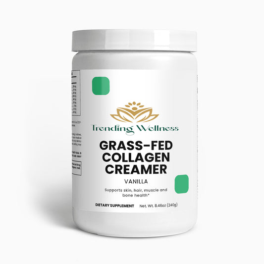 Trending Wellness Grass-Fed Collagen Creamer container on a white background
