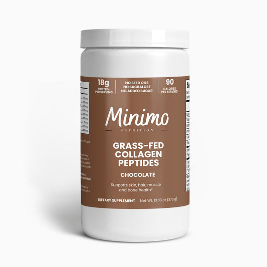 Grass-Fed Collagen Peptides Powder (Chocolate), 13.3 oz. - Trending Wellness Store