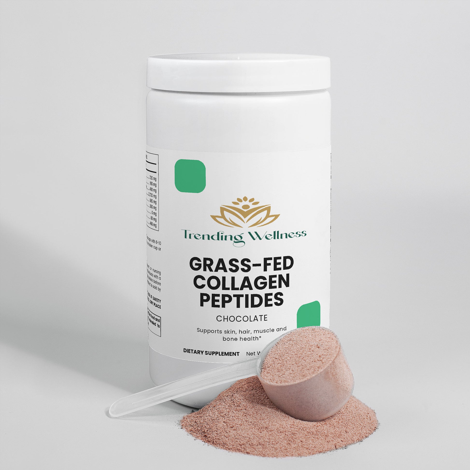 Grass-Fed Collagen Peptides Powder (Chocolate) - Trending Wellness Store