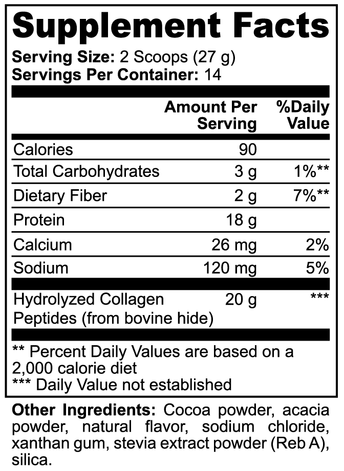 Grass-Fed Collagen Peptides Powder (Chocolate) - Trending Wellness Store