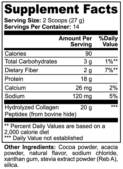 Grass-Fed Collagen Peptides Powder (Chocolate) - Trending Wellness Store
