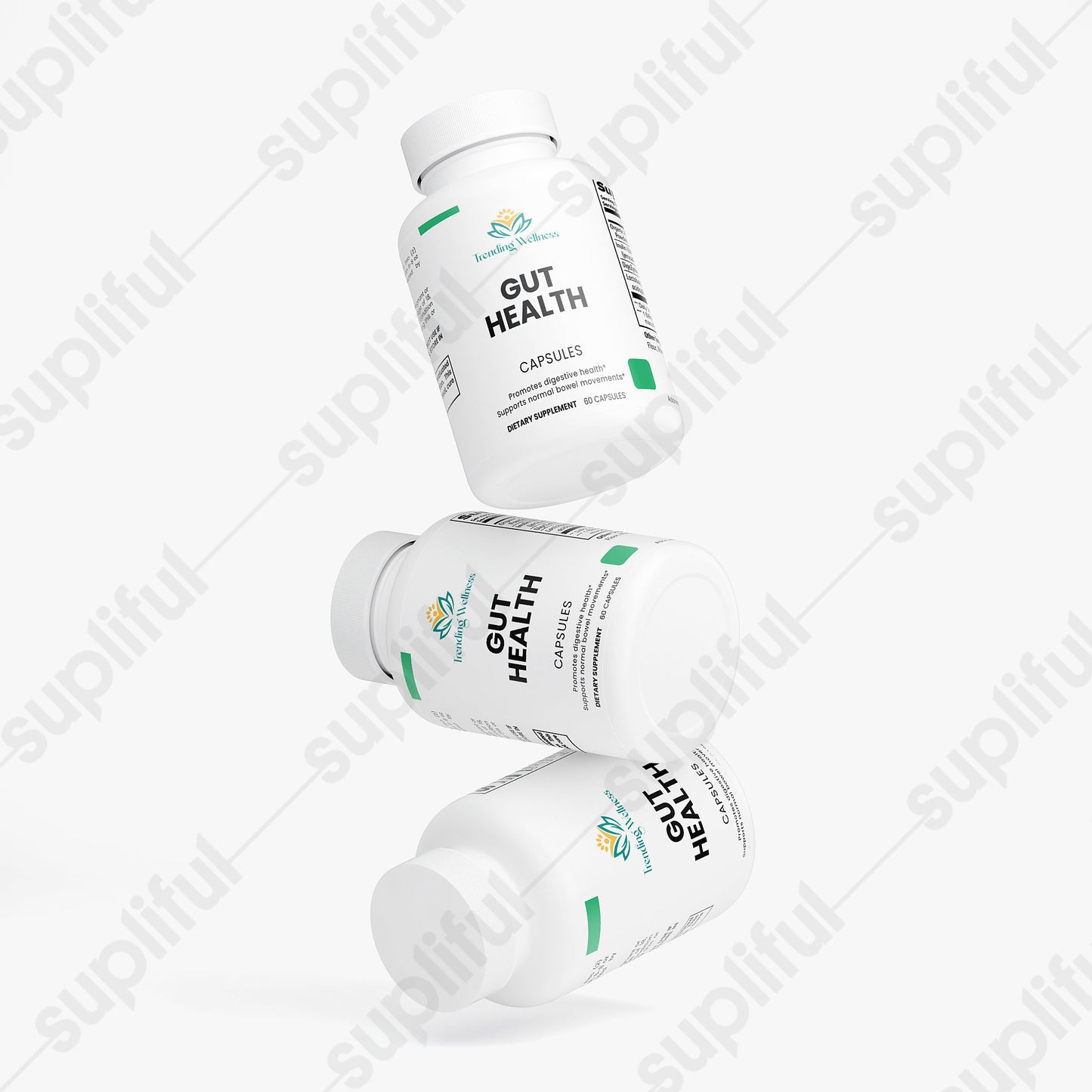 Three bottles of NatureVital Clinical Liver Support capsules on a white background.