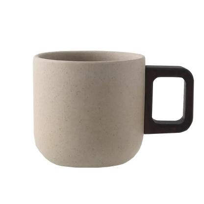 Handcrafted Ceramic Espresso Cup with Wooden Handle - Trending Wellness Store