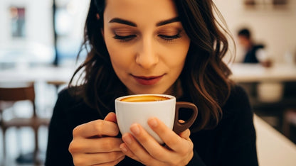 Handcrafted Ceramic Espresso Cup with Wooden Handle - Trending Wellness Store