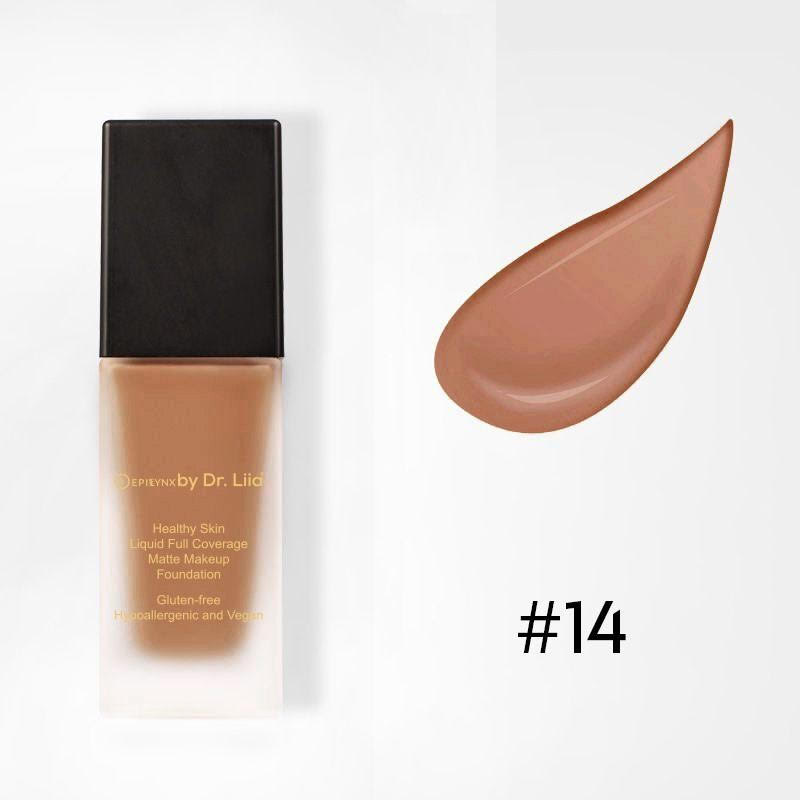 Healthy Skin Liquid Full Coverage Matte Makeup Foundation with SPF 30 - Trending Wellness Store