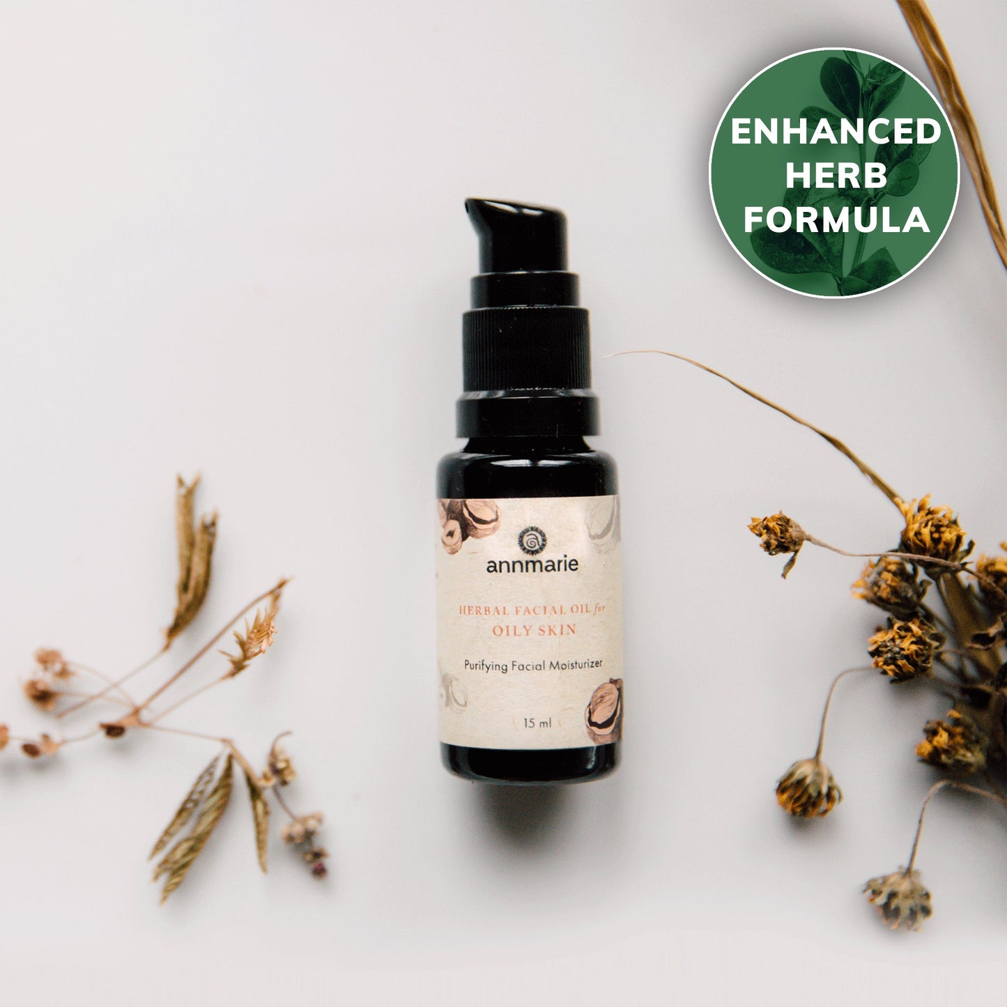 Herbal Facial Oil for Oily Skin (15ml)- Collective - Trending Wellness Store