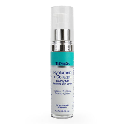 Hyaluronic Acid Face Serum with Collagen Peptides & 5% Niacinamide – Anti-Aging Serum for Fine Lines, Wrinkles & Firmness 1 oz