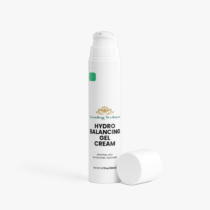 Hydrobalancing gel cream bottle on a white background