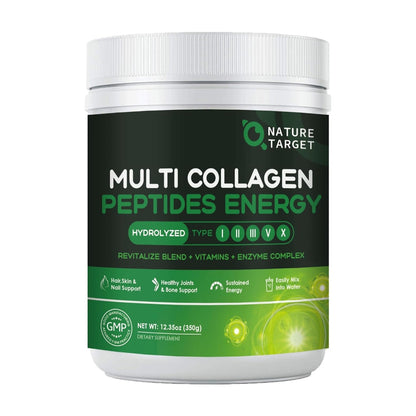 Hydrolyzed Multi Collagen Peptides Powder, 8600mg - Trending Wellness Store