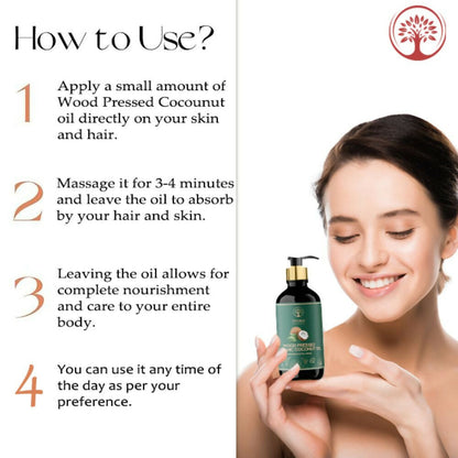 Ivory Natural Wood Pressed Organic Coconut Oil , Premium Extra Virgin Oil - For Radiant Skin, Hair Wellness & Baby Care - Trending Wellness Store