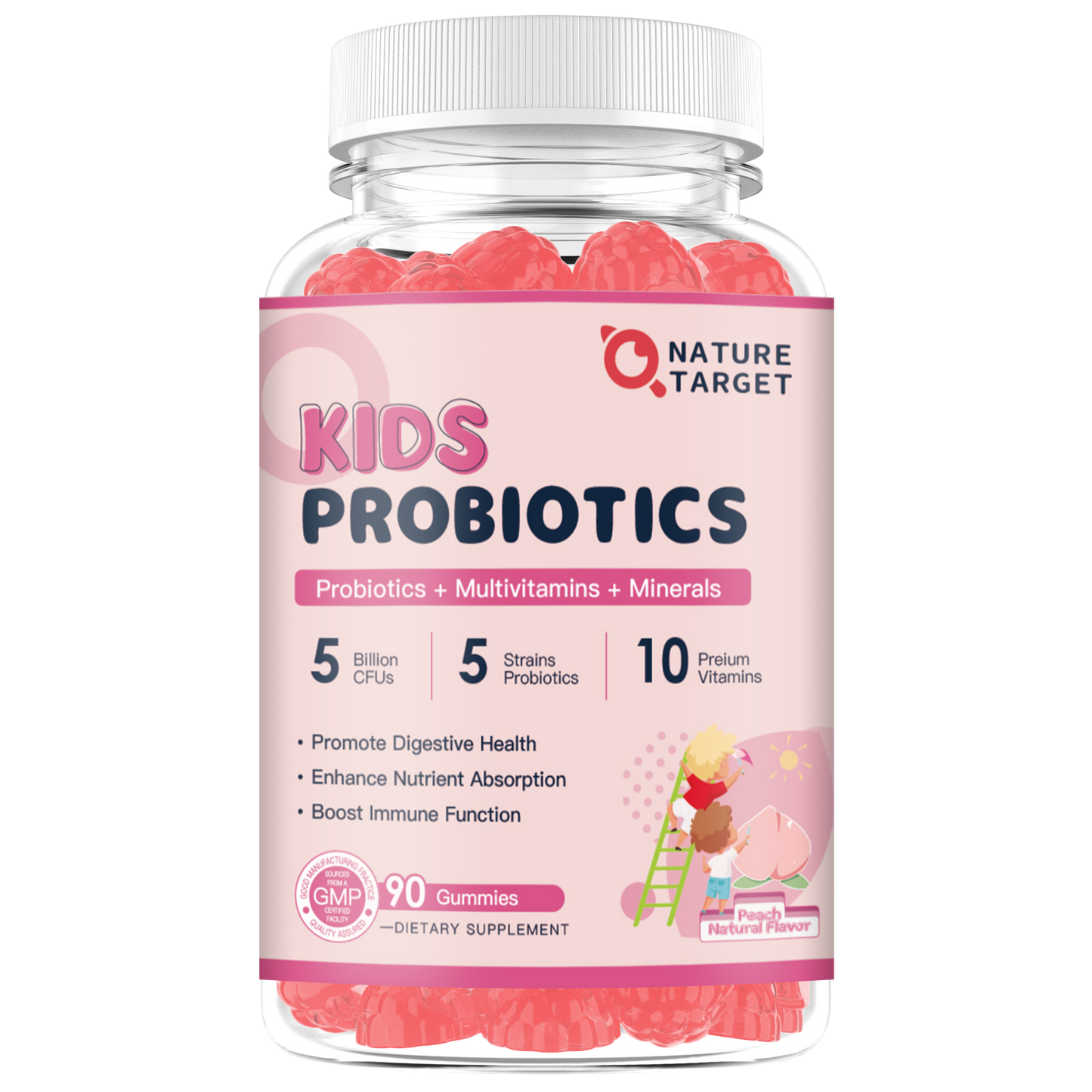 Kids Probiotic, 5 Billion CFUs, 90ct - Trending Wellness Store