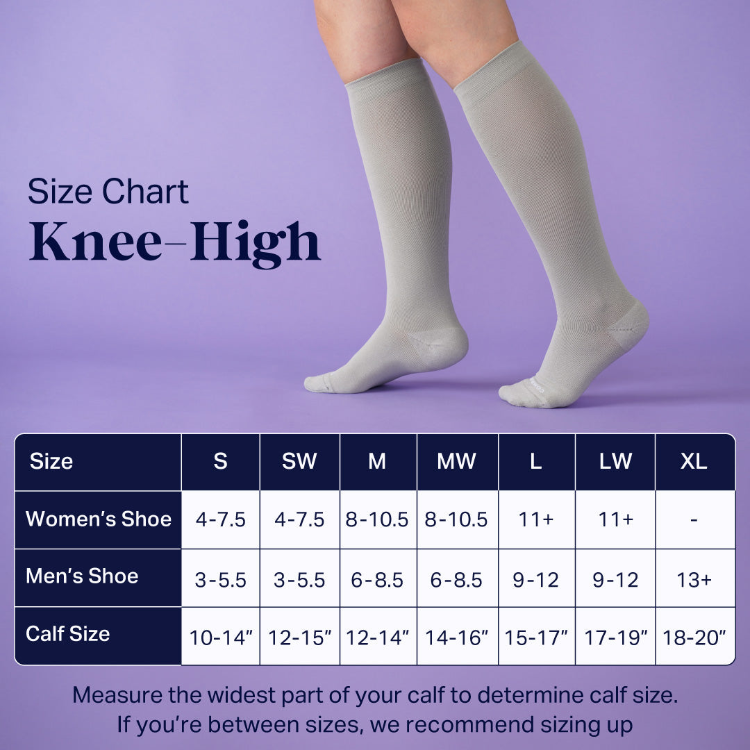 Knee-High Compression Socks - Stripes - Trending Wellness Store