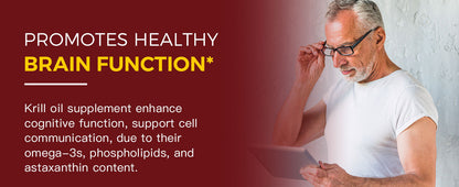 Krill Oil 2000mg with Omega-3 + Astaxanthin, 60-Day Supply - Trending Wellness Store