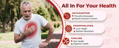 Krill Oil 2000mg with Omega-3 + Astaxanthin, 60-Day Supply - Trending Wellness Store